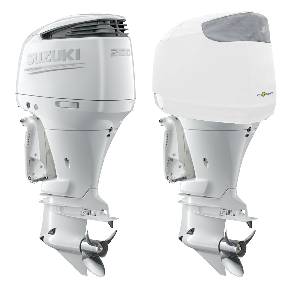 Pokrowiec na silnik 250-300KM biały