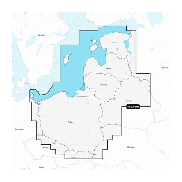 Mapa morska Morza Bałtyckiego